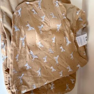 Halo Tan Zebra Print Kids Sleep Sack